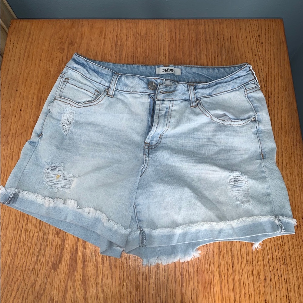 Light Wash Jean Shorts